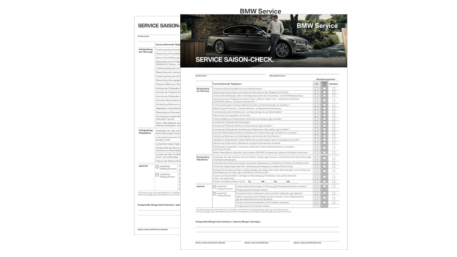 BMW Service Saison-Check BMW Service Saison-Check